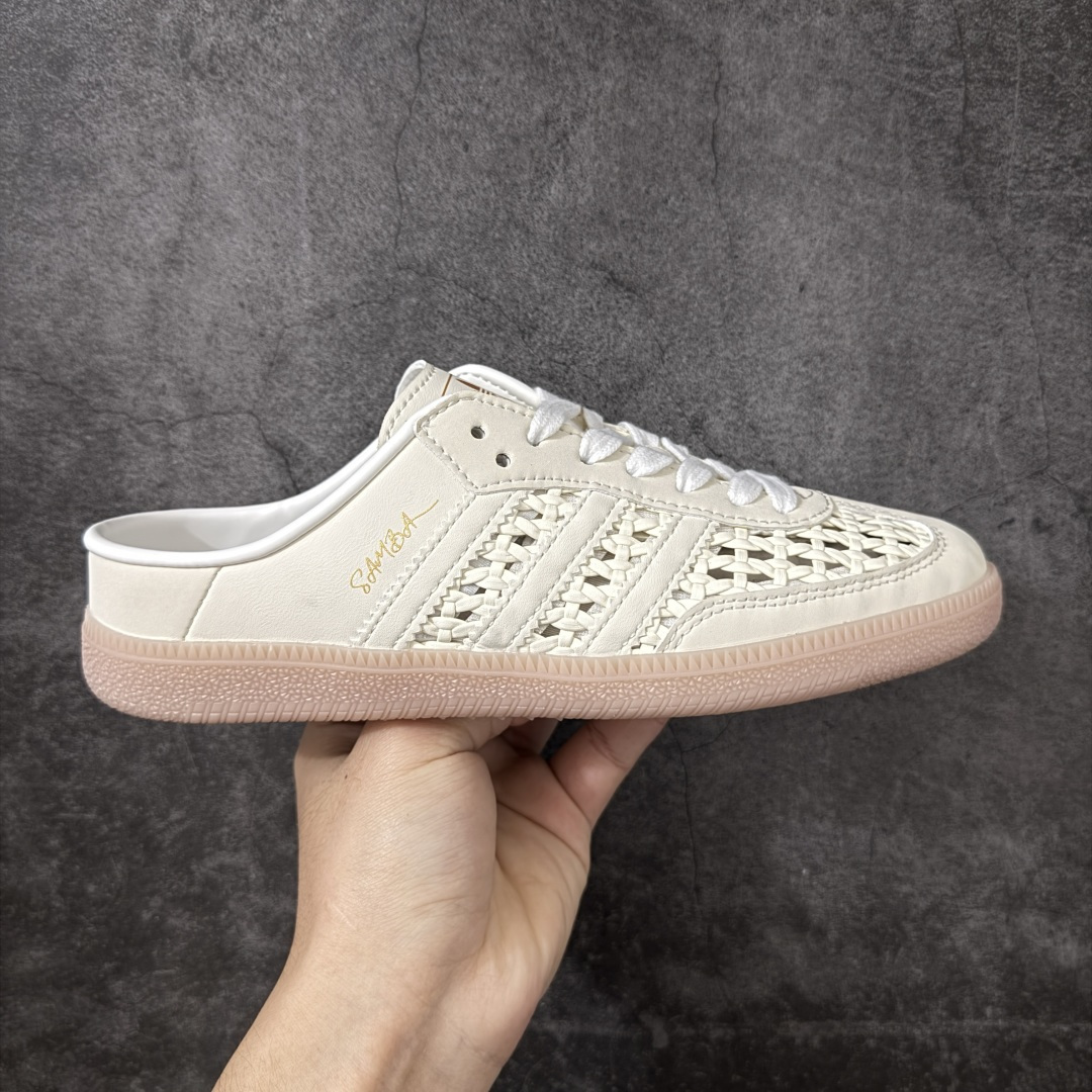 【纯原HZ版】Adidas Originals Samba OG Mule 桑巴舞系列 阿迪达斯 三叶草 低帮休闲拖鞋 货号： KH7719 尺码： 35.5 36 36.5 37 38 38.5 39 40 40.5 41 42 42.5 43 44 45-选品中心