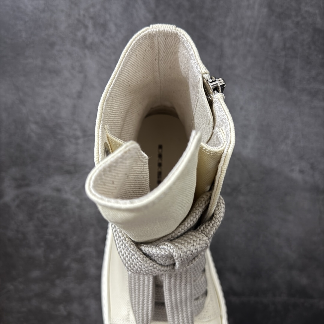 帆布大匡威RO / Rick Owens DRKSHDW 瑞克·欧文斯 大匡威/高帮厚底/ 水洗牛仔帆布