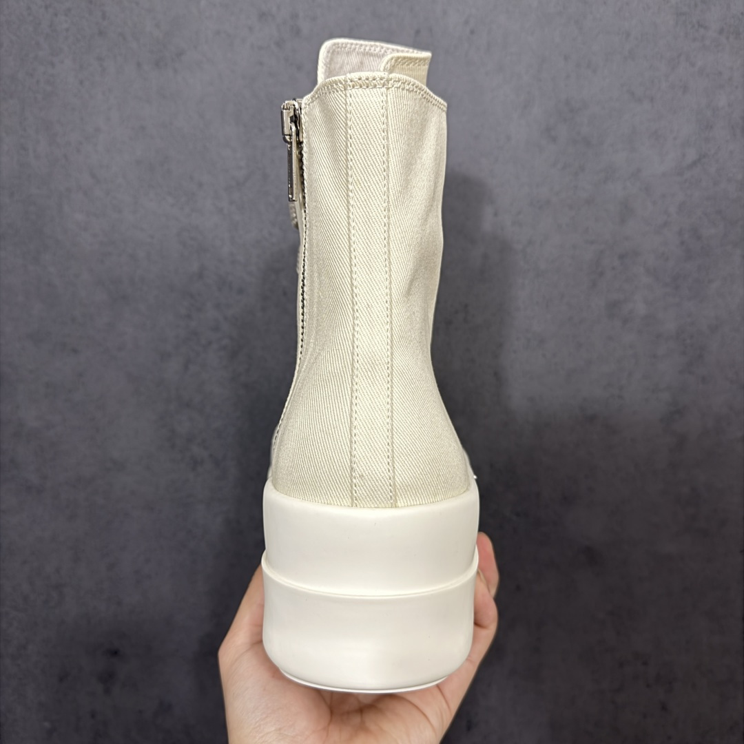 帆布大匡威RO / Rick Owens DRKSHDW 瑞克·欧文斯 大匡威/高帮厚底/ 水洗牛仔帆布