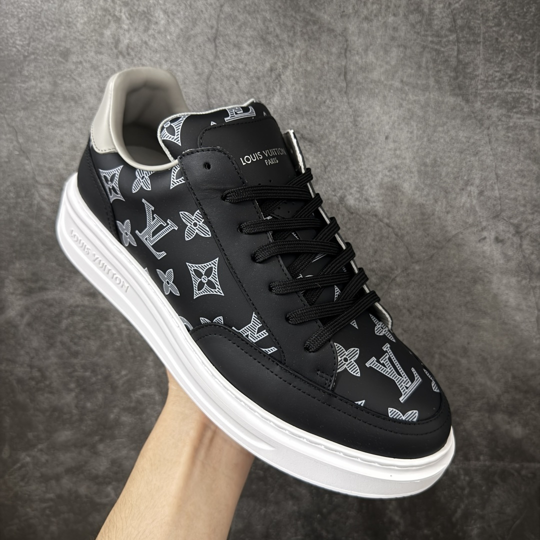 图片[3]-【海淘代购版】LOUIS VUITTON LV Beverly Hills 牛皮 圆头系带 低帮 时尚板鞋 男款 白色 海淘代购同渠道品质 高端零售 外贸充正专供 原版购入开发 ZP级全套包装 完美楦型 正确卡色 大底TPU 质感媲美原版 细节与原版一致 请注意区分市面通货材 尺码：38 39 40 41 42 43 44 45 46-选品中心