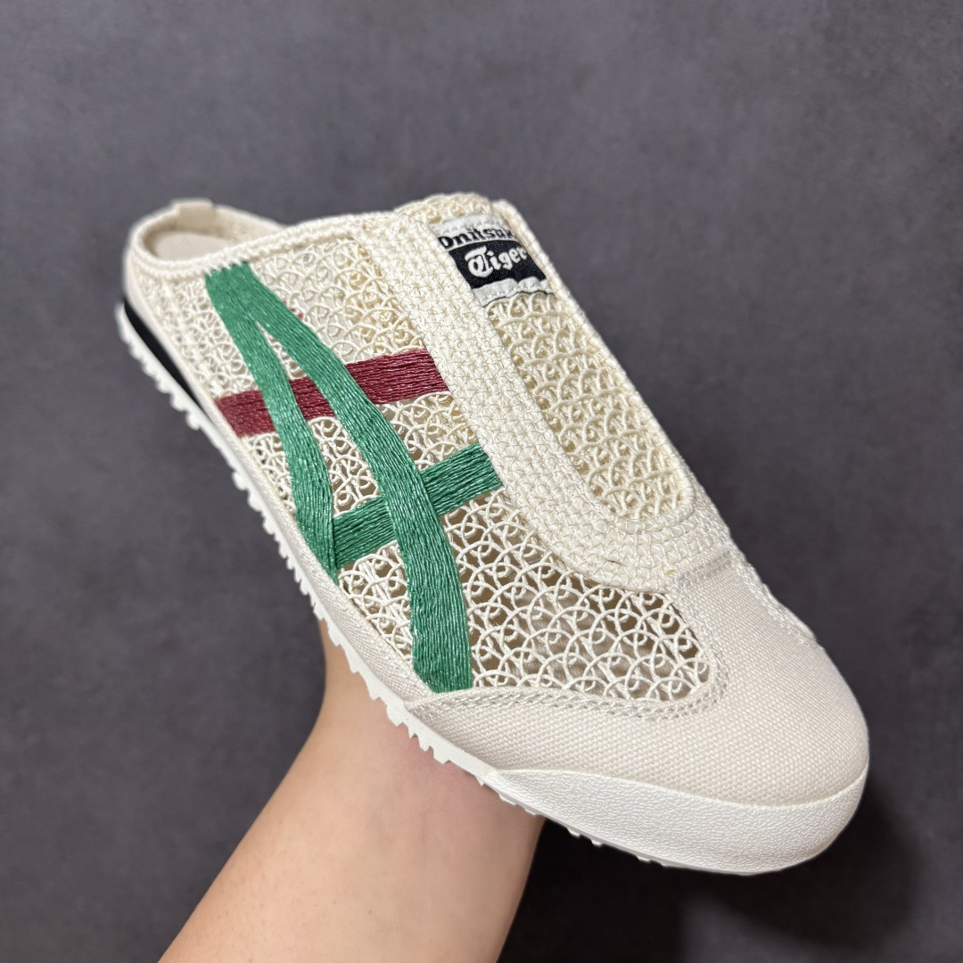 图片[3]-【公司级】亚瑟士 /Onitsuka Tiger鬼冢虎 MEXICO 66 SABOT 网面透气 新款舒适一脚蹬男女运动休闲鞋 货号：1183C123-103 尺码：36/45-选品中心