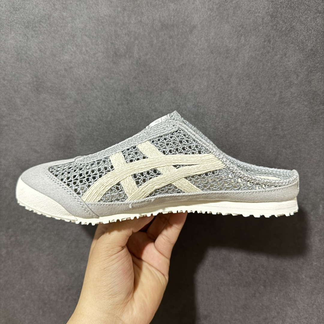 图片[2]-【公司级】亚瑟士 /Onitsuka Tiger鬼冢虎 MEXICO 66 SABOT 网面透气 新款舒适一脚蹬男女运动休闲鞋 货号：1183C123-021 尺码：36/45-选品中心