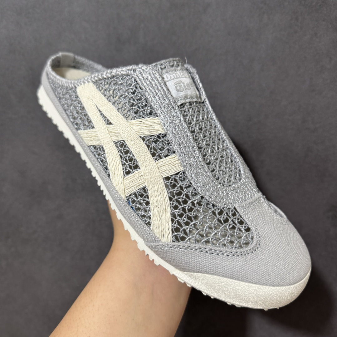 图片[3]-【公司级】亚瑟士 /Onitsuka Tiger鬼冢虎 MEXICO 66 SABOT 网面透气 新款舒适一脚蹬男女运动休闲鞋 货号：1183C123-021 尺码：36/45-选品中心