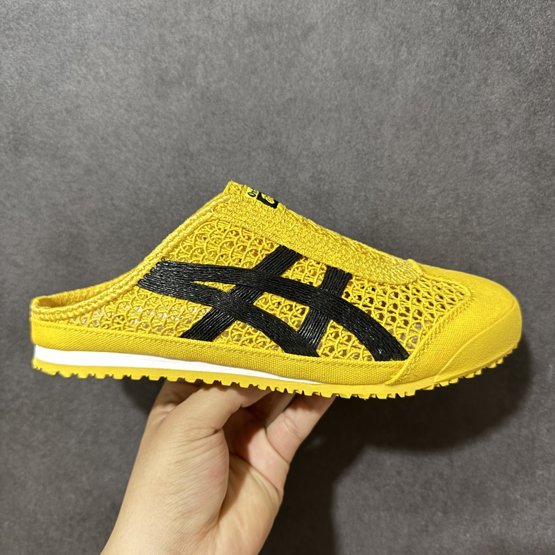 【公司级】亚瑟士 /Onitsuka Tiger鬼冢虎 MEXICO 66 SABOT 网面透气 新款舒适一脚蹬男女运动休闲鞋 货号：1183C123-750 尺码：36/45-选品中心