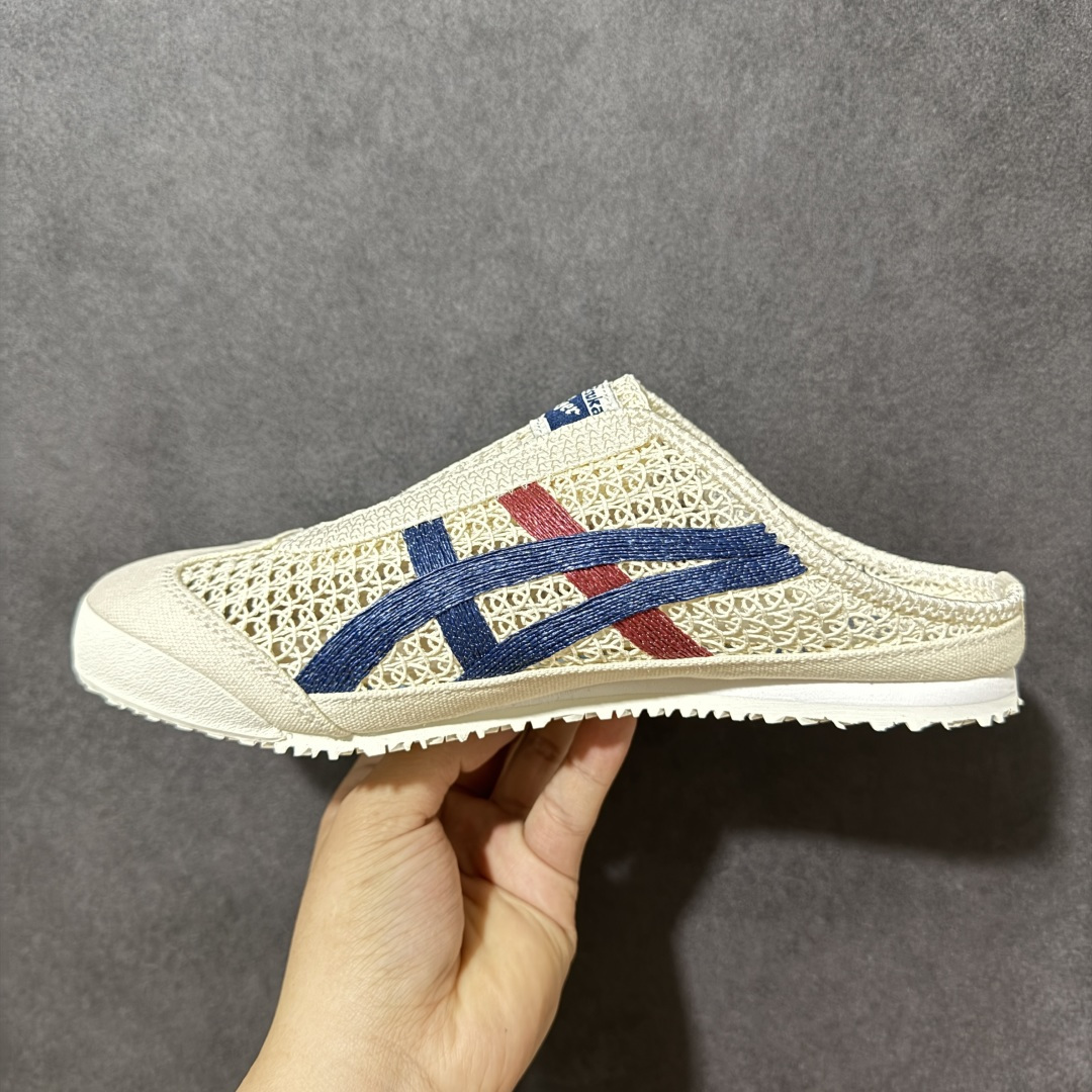 图片[2]-【公司级】亚瑟士 /Onitsuka Tiger鬼冢虎 MEXICO 66 SABOT 网面透气 新款舒适一脚蹬男女运动休闲鞋 货号：1183C123-100 尺码：36/45-选品中心
