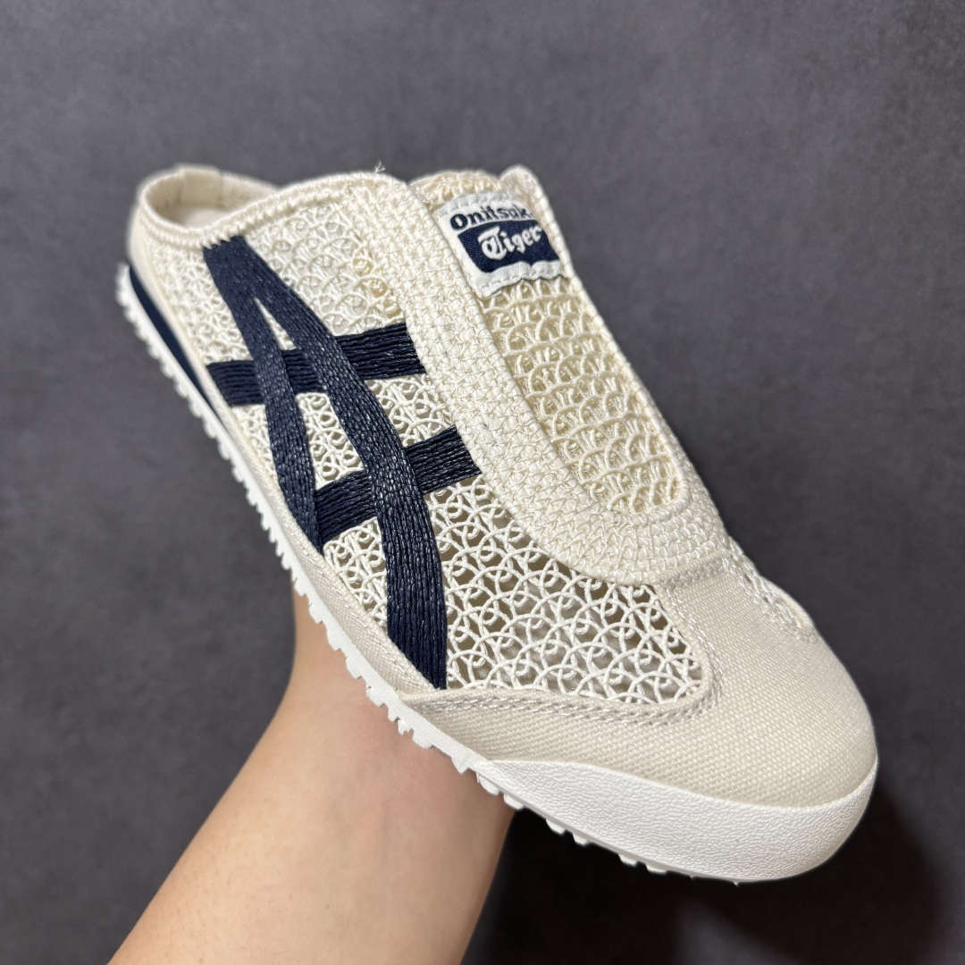 图片[3]-【公司级】亚瑟士 /Onitsuka Tiger鬼冢虎 MEXICO 66 SABOT 网面透气 新款舒适一脚蹬男女运动休闲鞋 货号：1183C123-200 尺码：36/45-选品中心