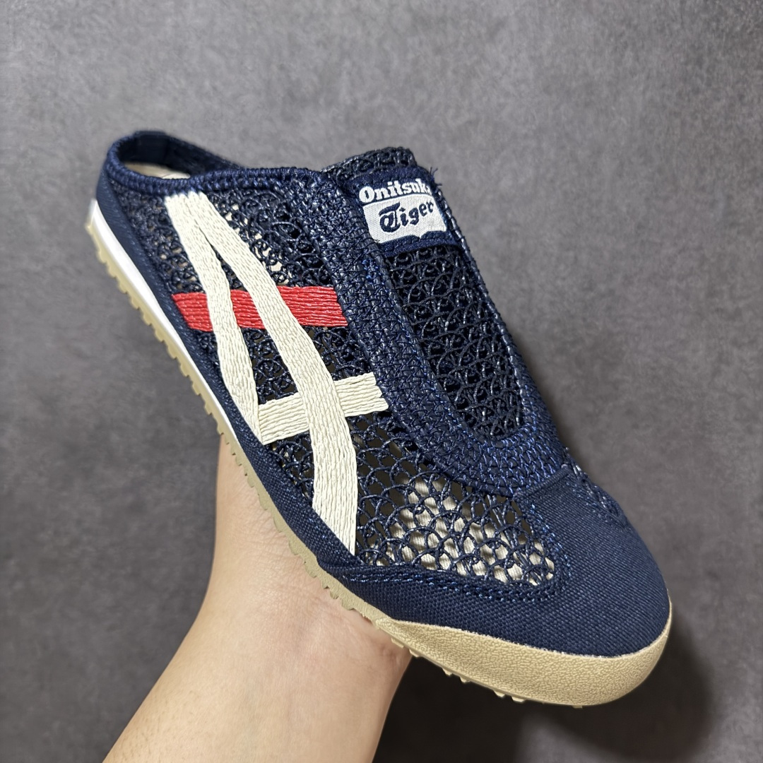图片[3]-【公司级】亚瑟士 /Onitsuka Tiger鬼冢虎 MEXICO 66 SABOT 网面透气 新款舒适一脚蹬男女运动休闲鞋 货号：1183C123-400 尺码：36/45-选品中心