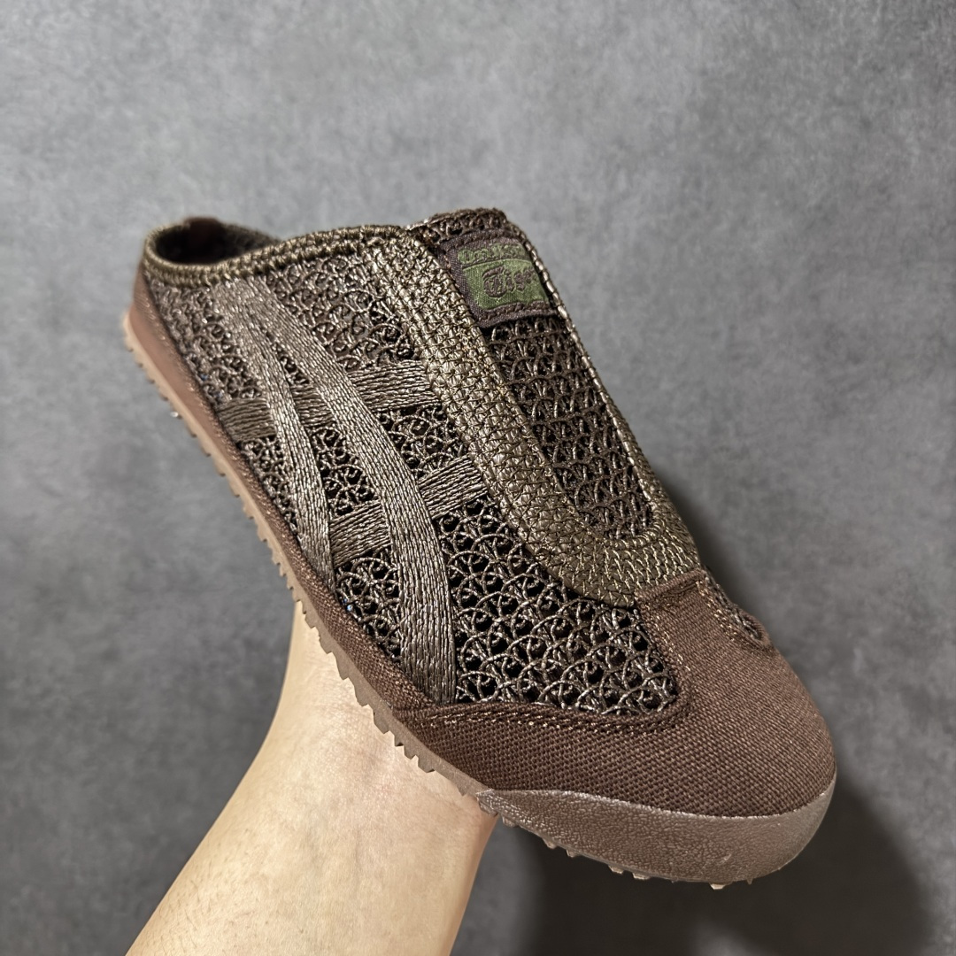 图片[3]-【公司级】亚瑟士 /Onitsuka Tiger鬼冢虎 MEXICO 66 SABOT 网面透气 新款舒适一脚蹬男女运动休闲鞋 货号：1183C123-202 尺码：36/45-选品中心
