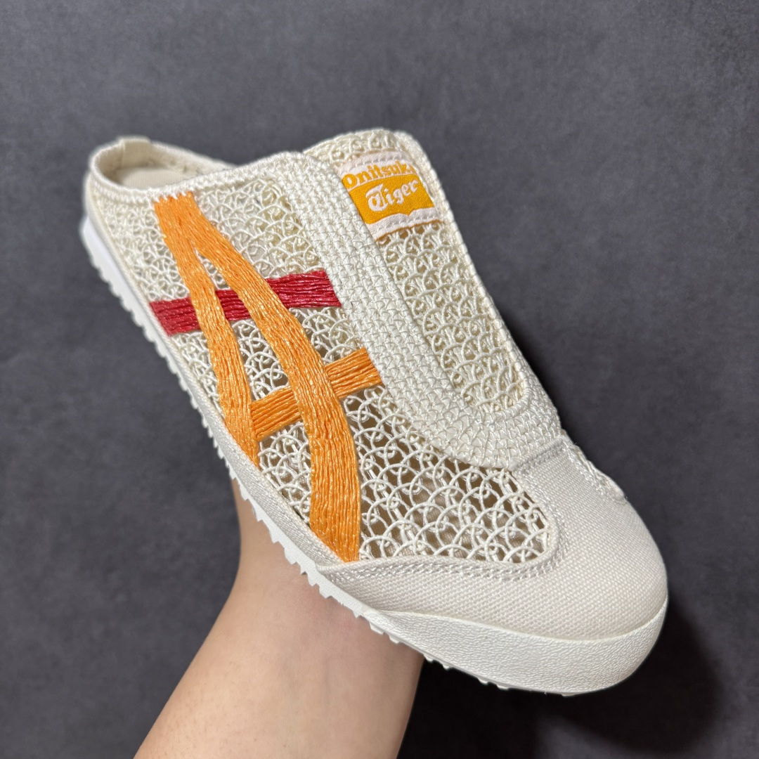 图片[3]-【公司级】亚瑟士 /Onitsuka Tiger鬼冢虎 MEXICO 66 SABOT 网面透气 新款舒适一脚蹬男女运动休闲鞋 货号：1183A707-106 尺码：36/45-选品中心