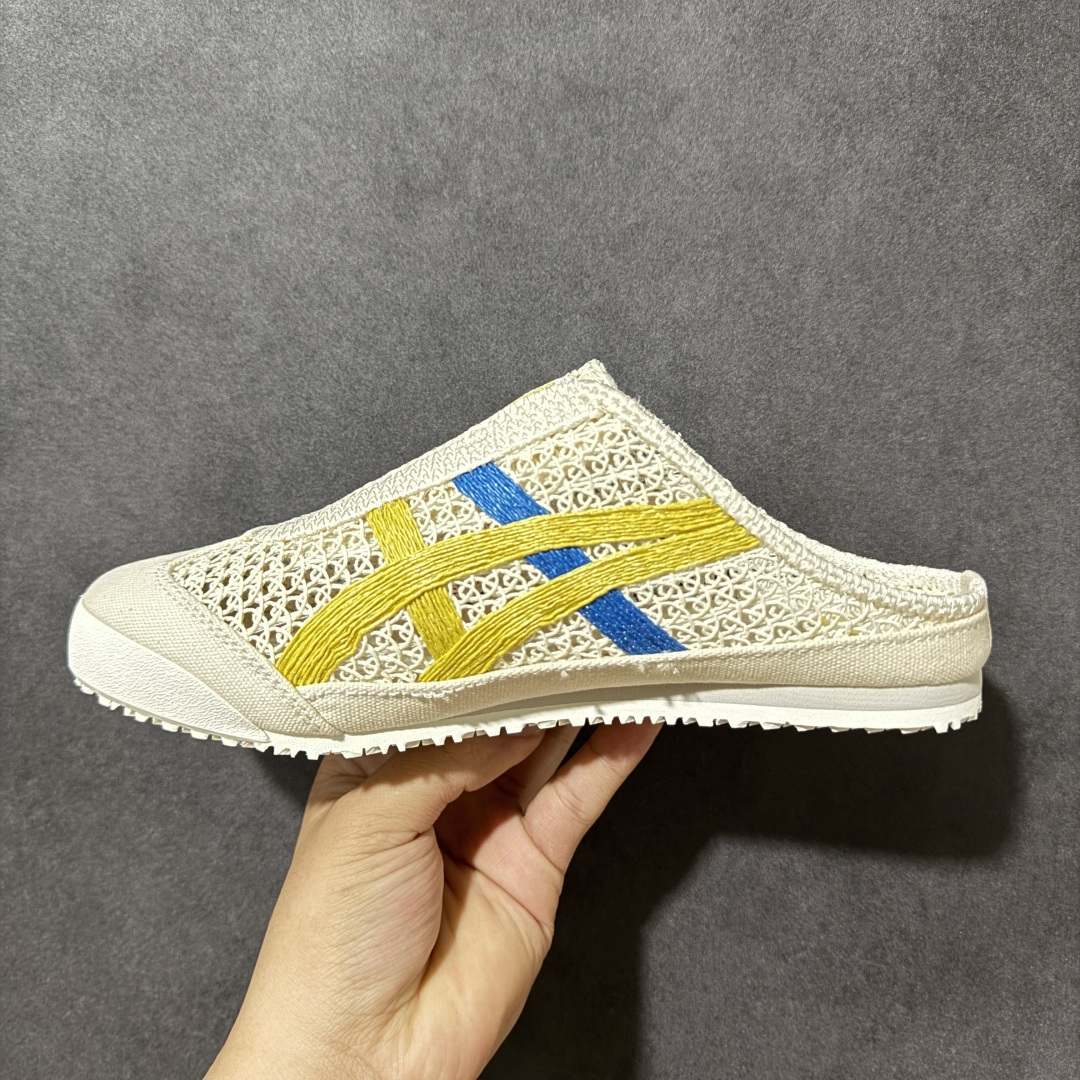 图片[2]-【公司级】亚瑟士 /Onitsuka Tiger鬼冢虎 MEXICO 66 SABOT 网面透气 新款舒适一脚蹬男女运动休闲鞋 货号：1183C123-104 尺码：36/45-选品中心
