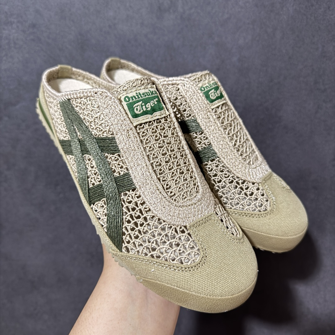 图片[4]-【公司级】亚瑟士 /Onitsuka Tiger鬼冢虎 MEXICO 66 SABOT 网面透气 新款舒适一脚蹬男女运动休闲鞋 尺码：36/45-选品中心