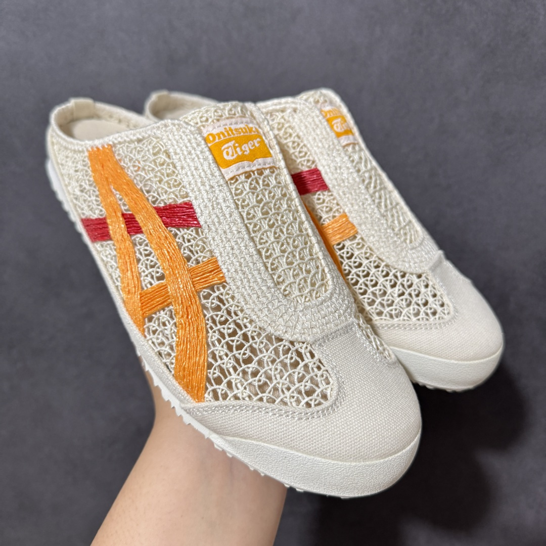 图片[2]-【公司级】亚瑟士 /Onitsuka Tiger鬼冢虎 MEXICO 66 SABOT 网面透气 新款舒适一脚蹬男女运动休闲鞋 尺码：36/45-选品中心
