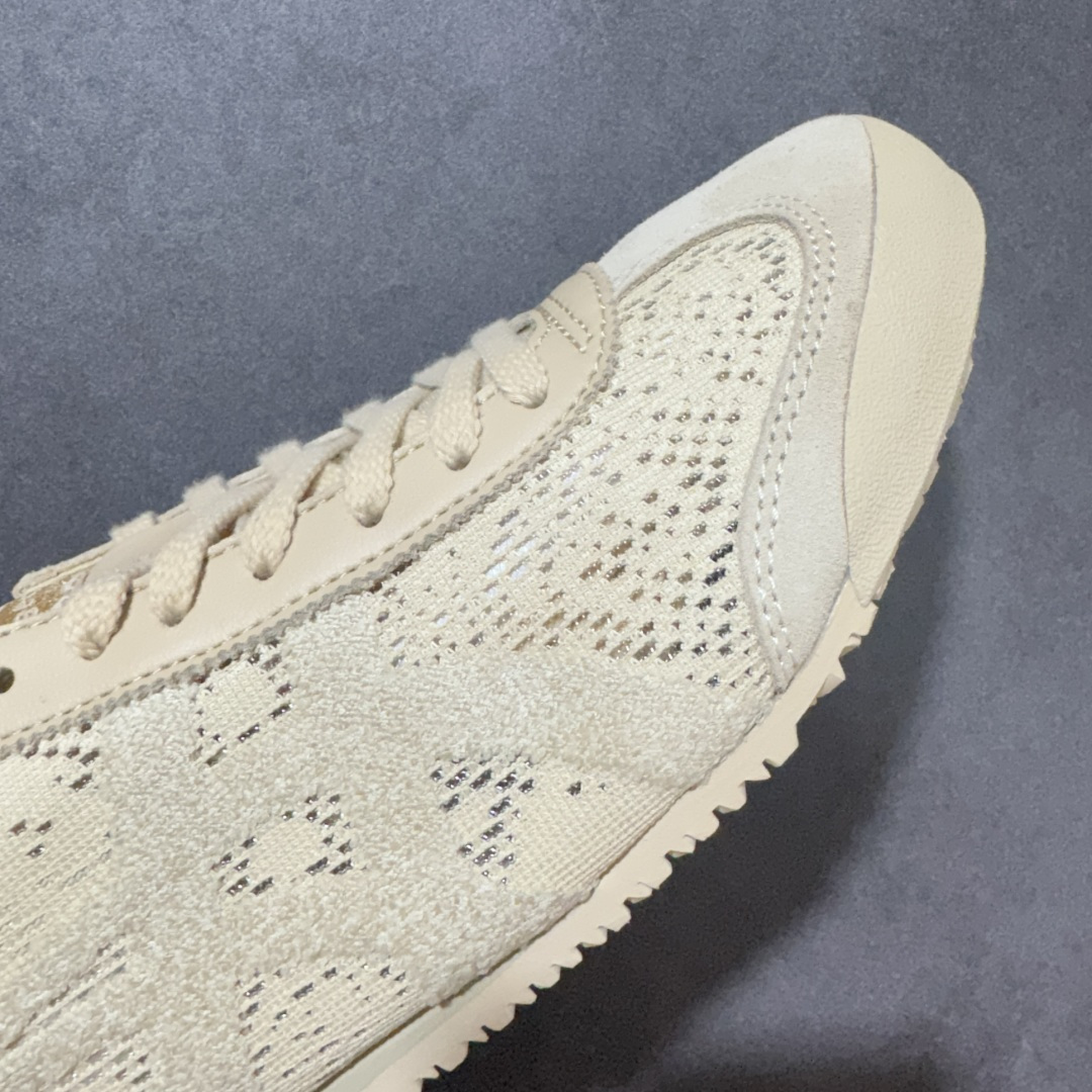 图片[8]-【公司级】Onitsuka Tiger Mexico 66 阿斯克斯 鬼塚虎 低帮 米色 鞋织物蕾丝网面时尚百搭低邦轻巧芭蕾舞单鞋 这款鞋由皮革制成，具有鞋跟交叉加固设计，可提供更高的稳定性和全天舒适感，是都市生活，工作和娱乐的理想之选。凭借其传统外观和标志性的设计效果，Mexicof 66型号为任何休闲装增添了永恒的风格。鬼冢虎在全球范围内收到热烈追捧，旗下的Mexicoh 66系列，既舒适又时尚，让人无法抗拒。 货号：1183C563-250 尺码：36-44-选品中心