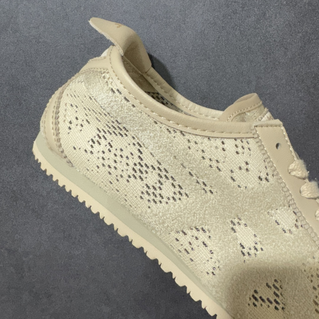 图片[7]-【公司级】Onitsuka Tiger Mexico 66 阿斯克斯 鬼塚虎 低帮 米色 鞋织物蕾丝网面时尚百搭低邦轻巧芭蕾舞单鞋 这款鞋由皮革制成，具有鞋跟交叉加固设计，可提供更高的稳定性和全天舒适感，是都市生活，工作和娱乐的理想之选。凭借其传统外观和标志性的设计效果，Mexicof 66型号为任何休闲装增添了永恒的风格。鬼冢虎在全球范围内收到热烈追捧，旗下的Mexicoh 66系列，既舒适又时尚，让人无法抗拒。 货号：1183C563-250 尺码：36-44-选品中心