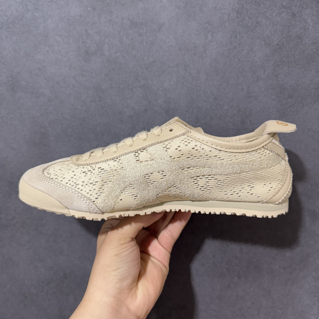 图片[2]-【公司级】Onitsuka Tiger Mexico 66 阿斯克斯 鬼塚虎 低帮 米色 鞋织物蕾丝网面时尚百搭低邦轻巧芭蕾舞单鞋 这款鞋由皮革制成，具有鞋跟交叉加固设计，可提供更高的稳定性和全天舒适感，是都市生活，工作和娱乐的理想之选。凭借其传统外观和标志性的设计效果，Mexicof 66型号为任何休闲装增添了永恒的风格。鬼冢虎在全球范围内收到热烈追捧，旗下的Mexicoh 66系列，既舒适又时尚，让人无法抗拒。 货号：1183C563-250 尺码：36-44-选品中心