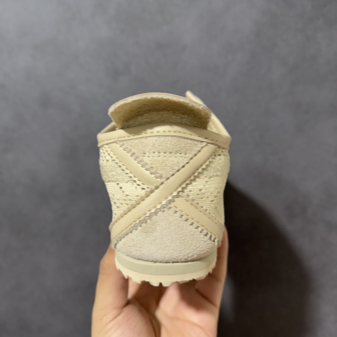 图片[4]-【公司级】Onitsuka Tiger Mexico 66 阿斯克斯 鬼塚虎 低帮 米色 鞋织物蕾丝网面时尚百搭低邦轻巧芭蕾舞单鞋 这款鞋由皮革制成，具有鞋跟交叉加固设计，可提供更高的稳定性和全天舒适感，是都市生活，工作和娱乐的理想之选。凭借其传统外观和标志性的设计效果，Mexicof 66型号为任何休闲装增添了永恒的风格。鬼冢虎在全球范围内收到热烈追捧，旗下的Mexicoh 66系列，既舒适又时尚，让人无法抗拒。 货号：1183C563-250 尺码：36-44-选品中心