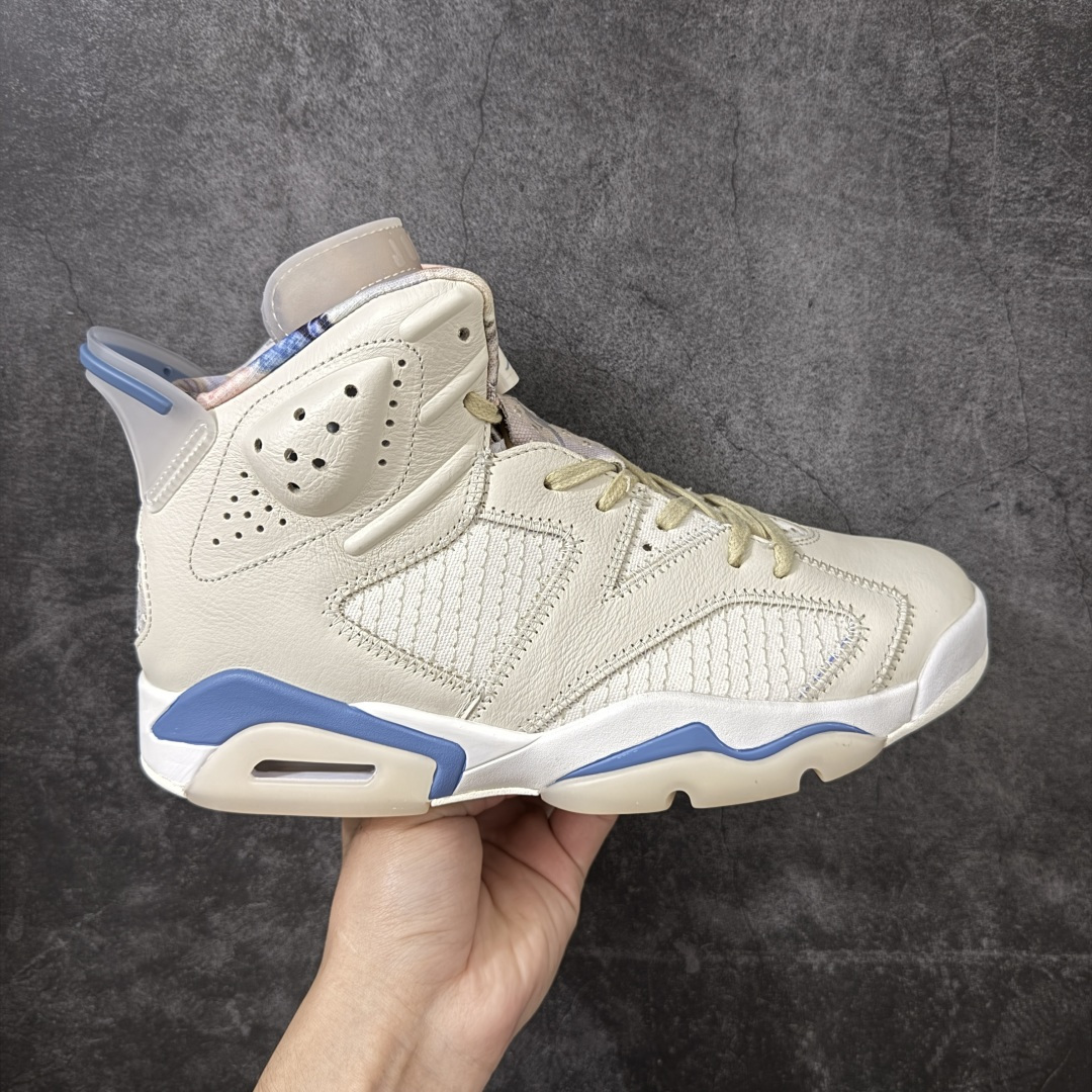【XP纯原】Atmos x Air Jordan 6 Retro \”Sashiko\” 高帮 奶白蓝刺子绣 AJ6 乔丹6代 aj6 乔6 高邦 星空渐变 米白蓝 乔丹篮球鞋系列 鞋款整体以奶白 原档案数据底模、原厂纸板原楦头、开发版型定型，原盒原包装2022最新原厂版型，同步材料，对照原鞋色卡比对采购 货号：IR7255-110 尺码：40 40.5 41 42 42.5 43 44 44.5 45 46 47.5-选品中心