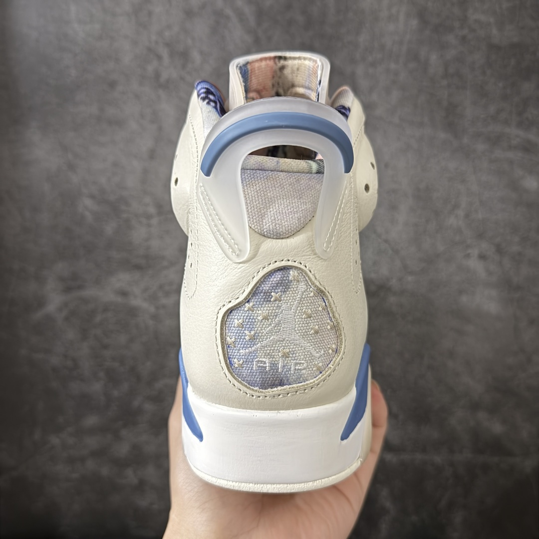 图片[4]-【XP纯原】Atmos x Air Jordan 6 Retro \”Sashiko\” 高帮 奶白蓝刺子绣 AJ6 乔丹6代 aj6 乔6 高邦 星空渐变 米白蓝 乔丹篮球鞋系列 鞋款整体以奶白 原档案数据底模、原厂纸板原楦头、开发版型定型，原盒原包装2022最新原厂版型，同步材料，对照原鞋色卡比对采购 货号：IR7255-110 尺码：40 40.5 41 42 42.5 43 44 44.5 45 46 47.5-选品中心