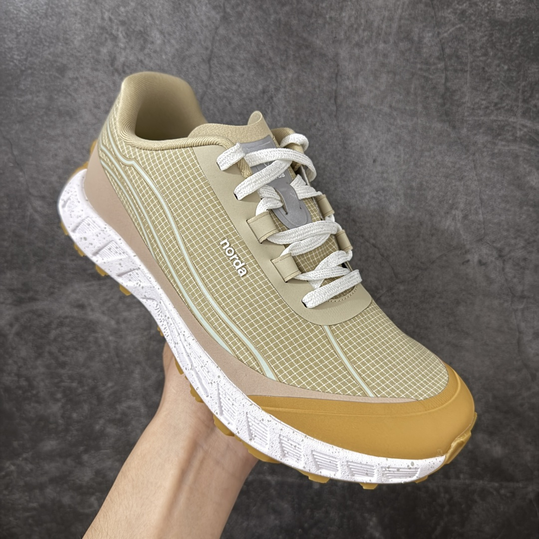 图片[3]-【纯原M版】诺达 NORDA 001 Sneaker0111 网面越野跑步鞋 原版原档案开发\\t(市面唯一1比1版本) 采用Dyneema鞋面(世界最强最轻纤维) VibramSLE中底和Megagrip外底 构建全方位高端性能体系4mm前后落差配合低鞋床设计提供清晰路感和灵敏反应，适合技术型terrain，5mm齿状花纹配合Megagrip橡胶提供卓越防滑性能宽楦设计适合亚洲脚型，加厚后跟海绵填充提供优秀包裹性， Dyneema材质防水耐磨带和鞋面连接最大化包裹感 LockSystem技术提供稳定锁定 尺码：36 36.5 37 38 38.5 39 40 40.5 41 42 42.5 43 44 44.5 45 46-选品中心