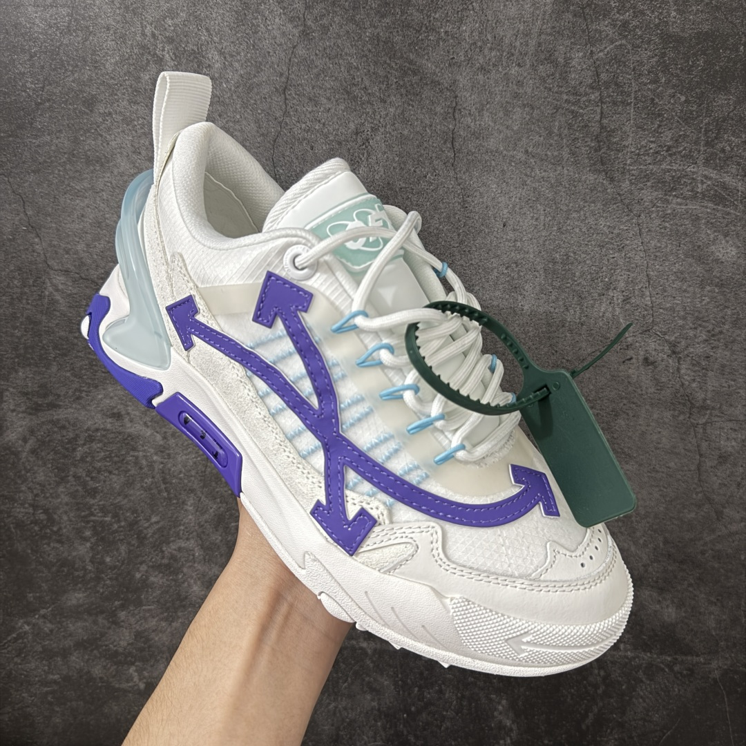 图片[3]-【OK纯原版本】OFF-WHITE OW运动鞋 春夏走秀款球鞋 所有配件均通过定做出产正品裁片 原版比例大箭头定制网眼布双拼牛皮进口机器针车 数控针距精准做工不输大牌里层为高密度透气网眼布/垫脚羊皮私模重工抓地橡胶底 后跟坡度最贴切原版鞋型脱模 厚底约4CM 原盒包装配 TPU大底 尺码：35-46-选品中心