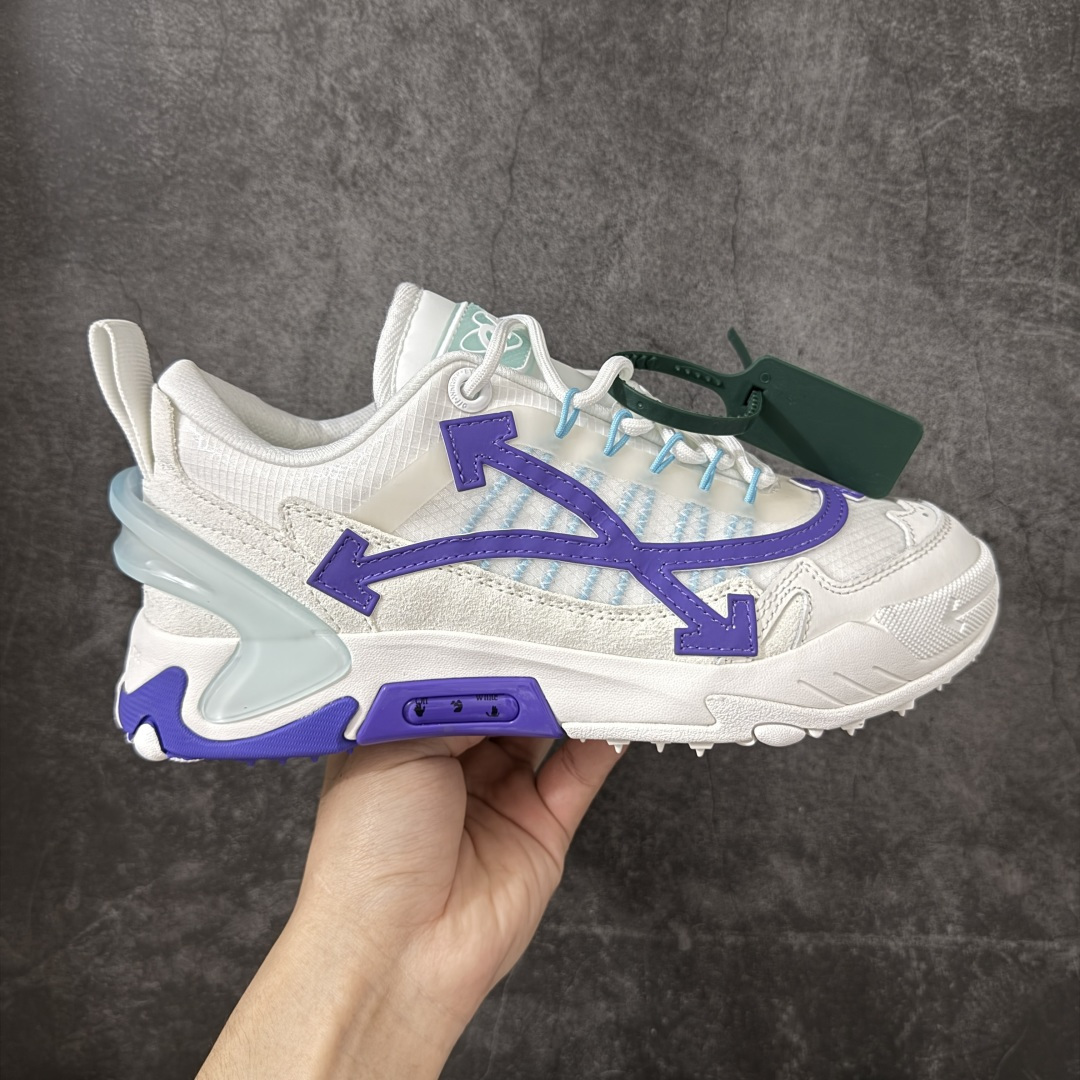 【OK纯原版本】OFF-WHITE OW运动鞋 春夏走秀款球鞋 所有配件均通过定做出产正品裁片 原版比例大箭头定制网眼布双拼牛皮进口机器针车 数控针距精准做工不输大牌里层为高密度透气网眼布/垫脚羊皮私模重工抓地橡胶底 后跟坡度最贴切原版鞋型脱模 厚底约4CM 原盒包装配 TPU大底 尺码:35-46-选品中心