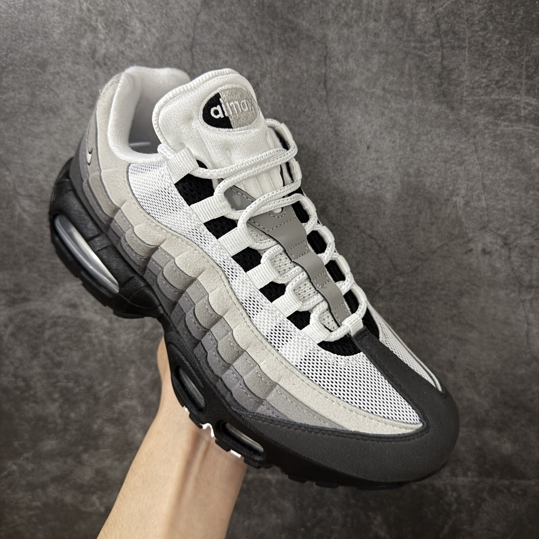 图片[3]-【KZ2.0版本】Nike Air Max 95 黑灰白 货号：HM4740-007 外贸顶级专供 区别先行版 全部配色原鞋原尺码开发生产 极致还原 全部原厂材料一比一打造 一眼ZP既视感 欢迎对比市场版本 尺码：40 40.5 41 42 42.5 43 44 44.5 45 46 46.5 47.5 48 48.5-选品中心