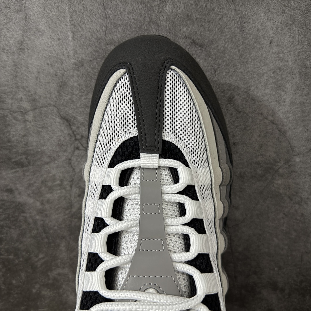 图片[5]-【KZ2.0版本】Nike Air Max 95 黑灰白 货号：HM4740-007 外贸顶级专供 区别先行版 全部配色原鞋原尺码开发生产 极致还原 全部原厂材料一比一打造 一眼ZP既视感 欢迎对比市场版本 尺码：40 40.5 41 42 42.5 43 44 44.5 45 46 46.5 47.5 48 48.5-选品中心