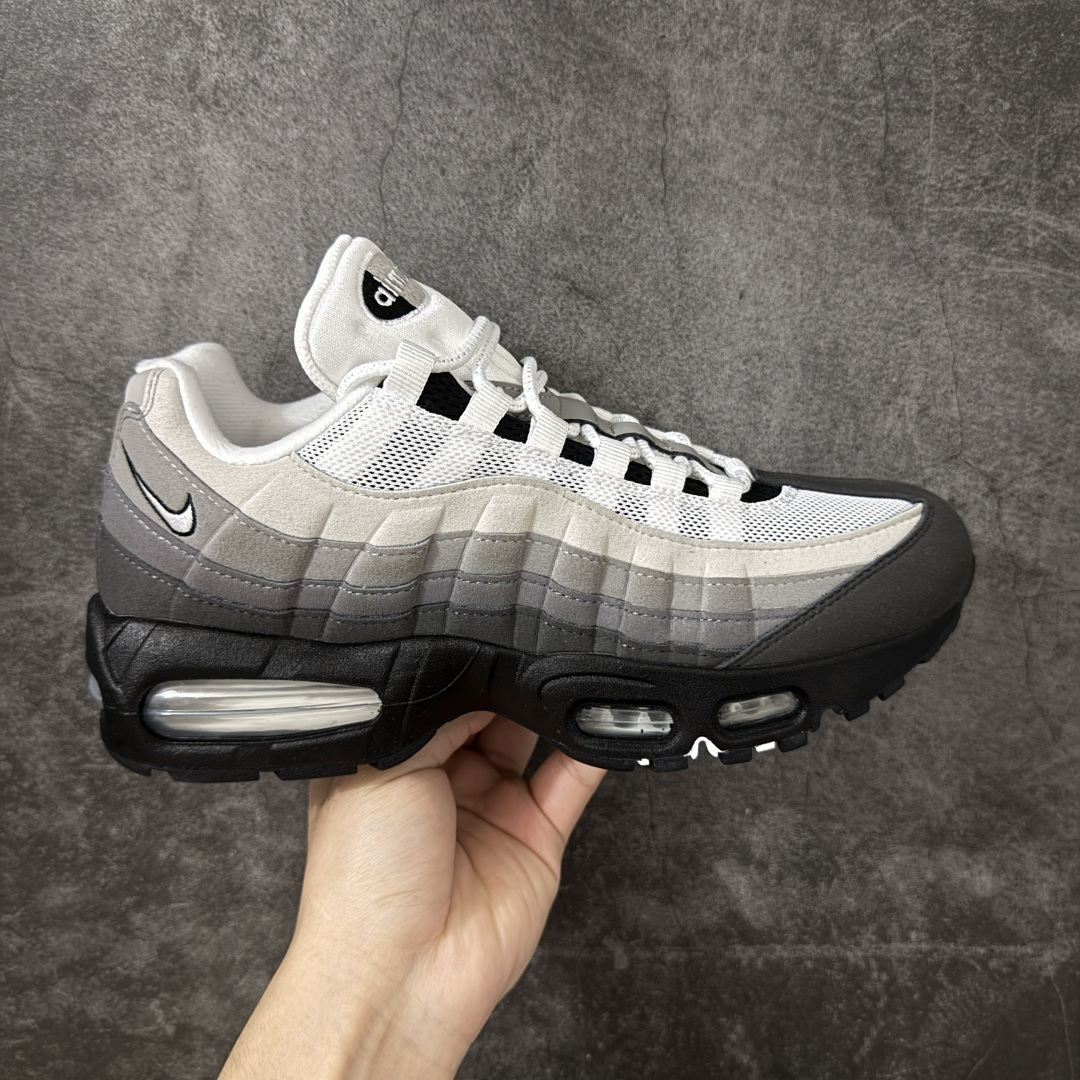【KZ2.0版本】Nike Air Max 95 黑灰白 货号:HM4740-007 外贸顶级专供 区别先行版 全部配色原鞋原尺码开发生产 极致还原 全部原厂材料一比一打造 一眼ZP既视感 欢迎对比市场版本 尺码:40 40.5 41 42 42.5 43 44 44.5 45 46 46.5 47.5 48 48.5-选品中心