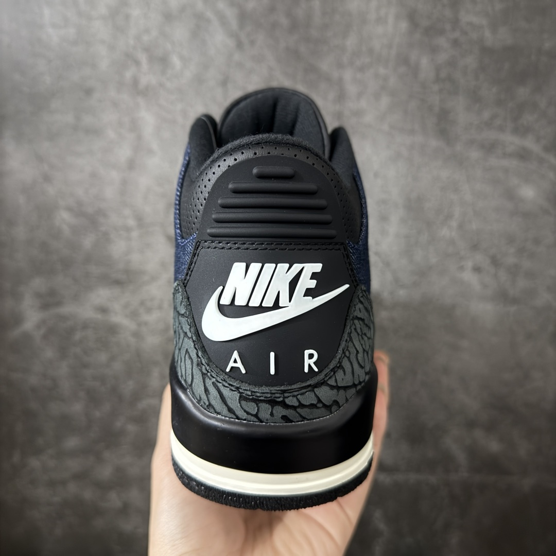 图片[4]-【XP纯原】 Air Jordan × Levi\’s Air Jordan 3 Retro AJ3 李维斯 蓝色蓝黑牛仔 IH7959-400 原楦原纸板开发 确保原汁原味 原厂皮料质感色泽绝无偏差 完美中底拉帮 原厂中底钢印 原档案大底 如假白送 大底纹路 气垫通透度PU的回弹性均百分百还原 原厂电绣鞋舌飞人刺绣针数立体讲究精细欢迎对比正品原鞋 尺码：40 40.5 41 42 42.5 43 44 44.5 45 46 47.5-选品中心