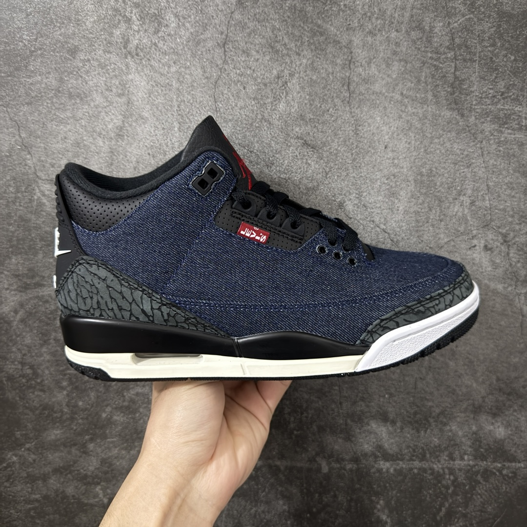 【XP纯原】 Air Jordan × Levi\’s Air Jordan 3 Retro AJ3 李维斯 蓝色蓝黑牛仔 IH7959-400 原楦原纸板开发 确保原汁原味 原厂皮料质感色泽绝无偏差 完美中底拉帮 原厂中底钢印 原档案大底 如假白送 大底纹路 气垫通透度PU的回弹性均百分百还原 原厂电绣鞋舌飞人刺绣针数立体讲究精细欢迎对比正品原鞋 尺码：40 40.5 41 42 42.5 43 44 44.5 45 46 47.5-选品中心