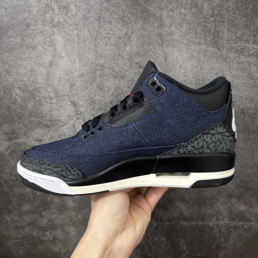 图片[2]-【XP纯原】 Air Jordan × Levi\’s Air Jordan 3 Retro AJ3 李维斯 蓝色蓝黑牛仔 IH7959-400 原楦原纸板开发 确保原汁原味 原厂皮料质感色泽绝无偏差 完美中底拉帮 原厂中底钢印 原档案大底 如假白送 大底纹路 气垫通透度PU的回弹性均百分百还原 原厂电绣鞋舌飞人刺绣针数立体讲究精细欢迎对比正品原鞋 尺码：40 40.5 41 42 42.5 43 44 44.5 45 46 47.5-选品中心