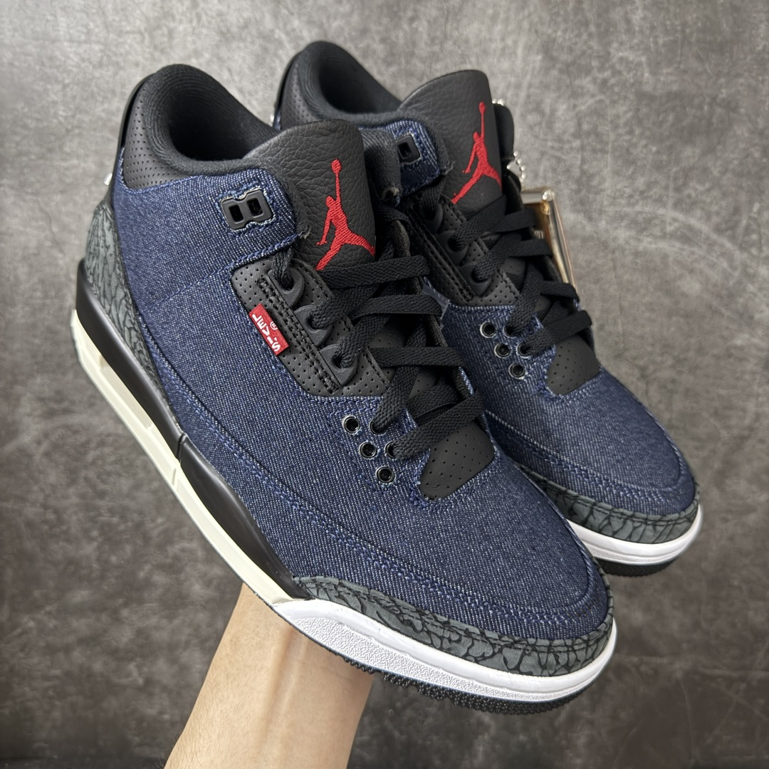 【XP纯原】 Air Jordan × Levi\’s Air Jordan 3 Retro AJ3 李维斯 蓝色蓝黑牛仔 IH7959-400 原楦原纸板开发 确保原汁原味 原厂皮料质感色泽绝无偏差 完美中底拉帮 原厂中底钢印 原档案大底 如假白送 大底纹路 气垫通透度PU的回弹性均百分百还原 原厂电绣鞋舌飞人刺绣针数立体讲究精细欢迎对比正品原鞋 尺码：40 40.5 41 42 42.5 43 44 44.5 45 46 47.5-选品中心