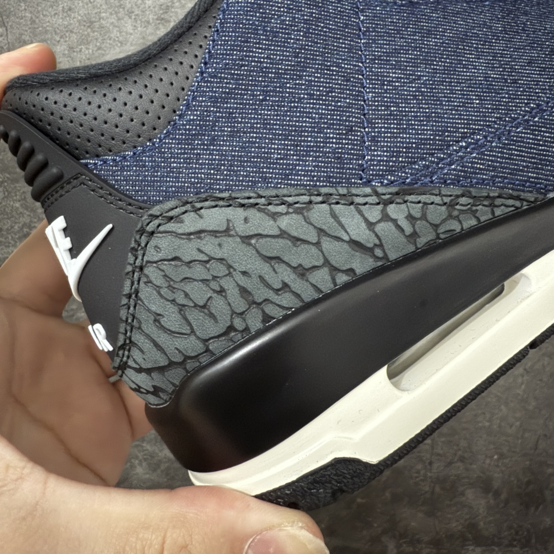 图片[3]-【XP纯原】 Air Jordan × Levi\’s Air Jordan 3 Retro AJ3 李维斯 蓝色蓝黑牛仔 IH7959-400 原楦原纸板开发 确保原汁原味 原厂皮料质感色泽绝无偏差 完美中底拉帮 原厂中底钢印 原档案大底 如假白送 大底纹路 气垫通透度PU的回弹性均百分百还原 原厂电绣鞋舌飞人刺绣针数立体讲究精细欢迎对比正品原鞋 尺码：40 40.5 41 42 42.5 43 44 44.5 45 46 47.5-选品中心