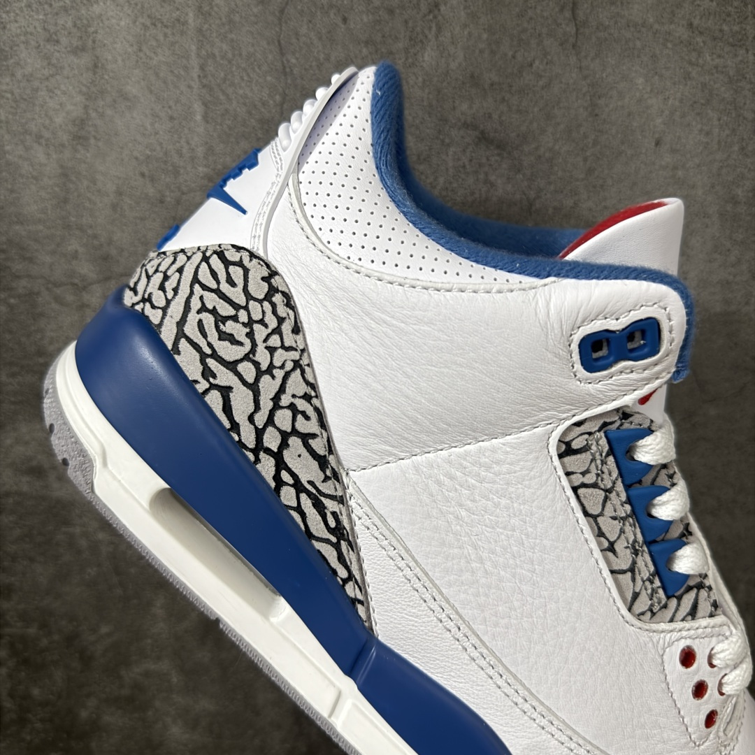 图片[7]-【莞产裁片版】Air Jordan 3 OG Retro 2025版aj3真蓝 白蓝 出货 货号：IF4396-104 原楦原纸板开发 确保原汁原味 原厂皮料质感色泽绝无偏差 完美中底拉帮 原厂中底钢印 原档案大底 如假白送 大底纹路 气垫通透度PU的回弹性均百分百还原 原厂电绣鞋舌飞人刺绣针数立体讲究精细欢迎对比正品原鞋 尺码：40.5-48.5-选品中心