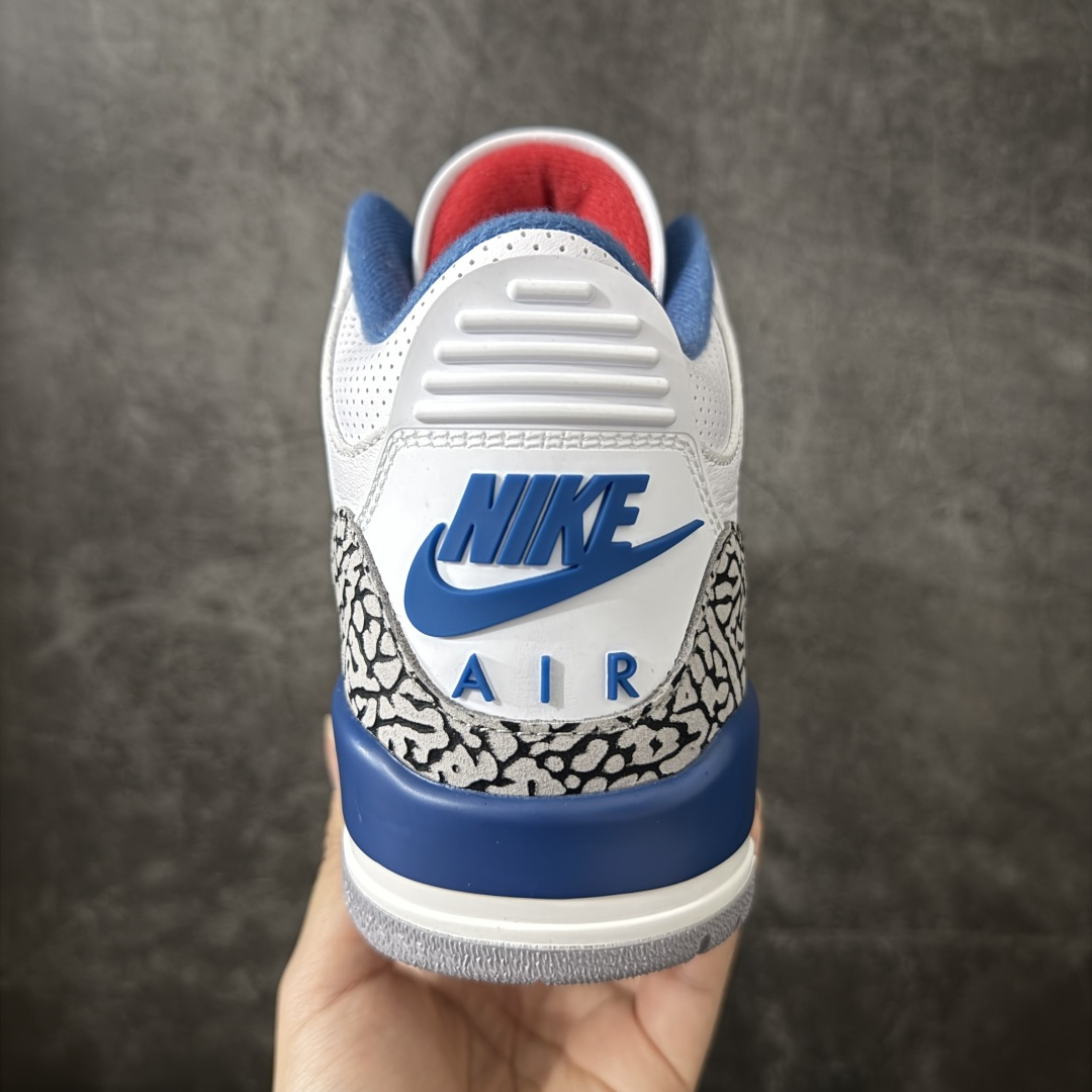 图片[4]-【莞产裁片版】Air Jordan 3 OG Retro 2025版aj3真蓝 白蓝 出货 货号：IF4396-104 原楦原纸板开发 确保原汁原味 原厂皮料质感色泽绝无偏差 完美中底拉帮 原厂中底钢印 原档案大底 如假白送 大底纹路 气垫通透度PU的回弹性均百分百还原 原厂电绣鞋舌飞人刺绣针数立体讲究精细欢迎对比正品原鞋 尺码：40.5-48.5-选品中心