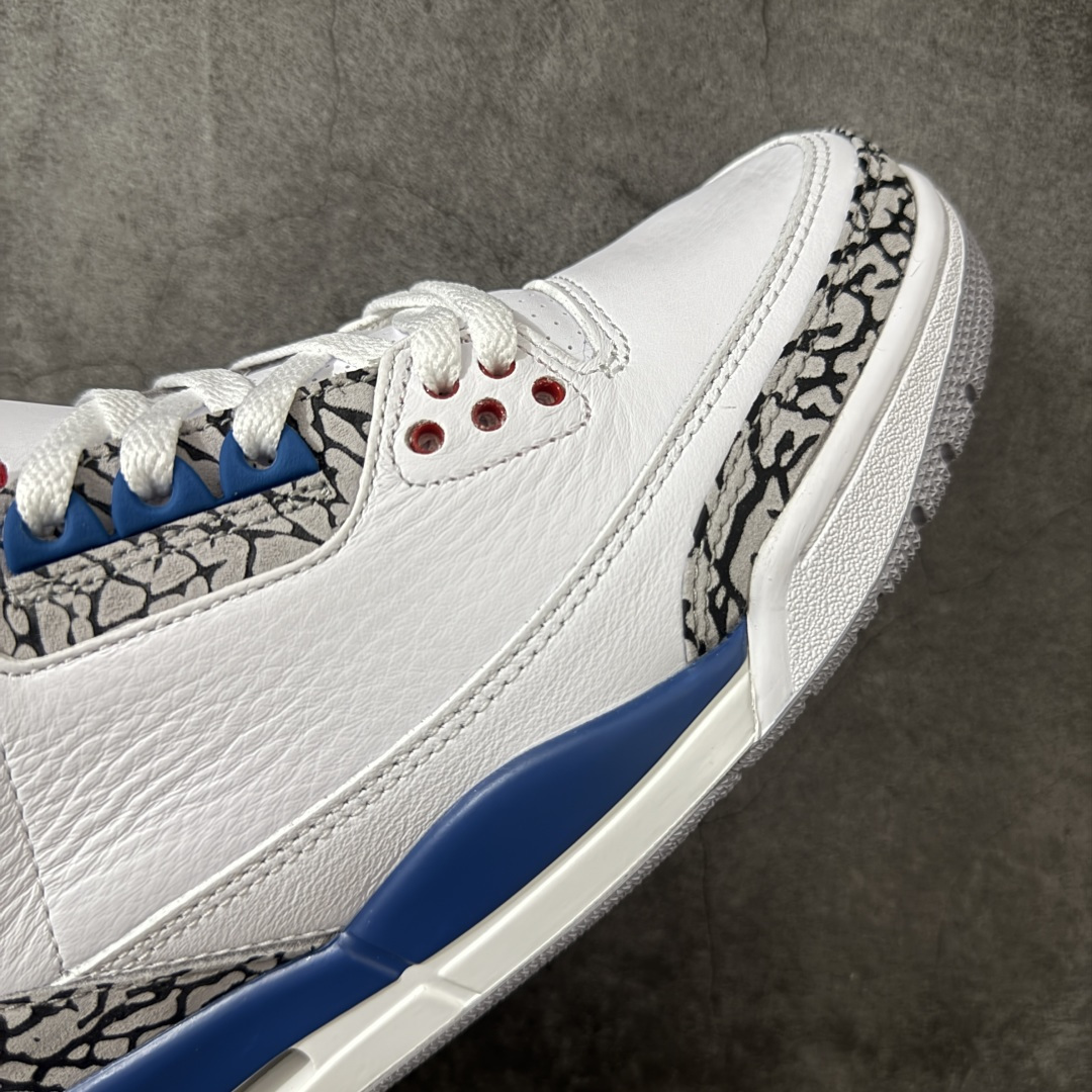 图片[6]-【莞产裁片版】Air Jordan 3 OG Retro 2025版aj3真蓝 白蓝 出货 货号：IF4396-104 原楦原纸板开发 确保原汁原味 原厂皮料质感色泽绝无偏差 完美中底拉帮 原厂中底钢印 原档案大底 如假白送 大底纹路 气垫通透度PU的回弹性均百分百还原 原厂电绣鞋舌飞人刺绣针数立体讲究精细欢迎对比正品原鞋 尺码：40.5-48.5-选品中心