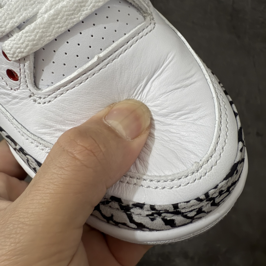 图片[6]-【莞产裁片版】Air Jordan 3 OG Retro 2025版aj3真蓝 白蓝 出货 货号：IF4396-104 原楦原纸板开发 确保原汁原味 原厂皮料质感色泽绝无偏差 完美中底拉帮 原厂中底钢印 原档案大底 如假白送 大底纹路 气垫通透度PU的回弹性均百分百还原 原厂电绣鞋舌飞人刺绣针数立体讲究精细欢迎对比正品原鞋 尺码：40.5-48.5-选品中心