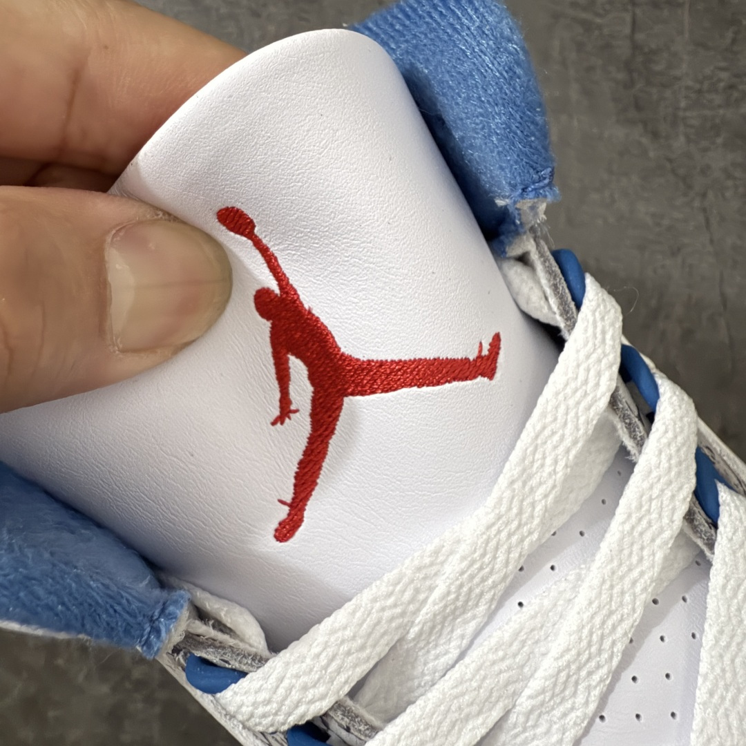 图片[7]-【莞产裁片版】Air Jordan 3 OG Retro 2025版aj3真蓝 白蓝 出货 货号：IF4396-104 原楦原纸板开发 确保原汁原味 原厂皮料质感色泽绝无偏差 完美中底拉帮 原厂中底钢印 原档案大底 如假白送 大底纹路 气垫通透度PU的回弹性均百分百还原 原厂电绣鞋舌飞人刺绣针数立体讲究精细欢迎对比正品原鞋 尺码：40.5-48.5-选品中心