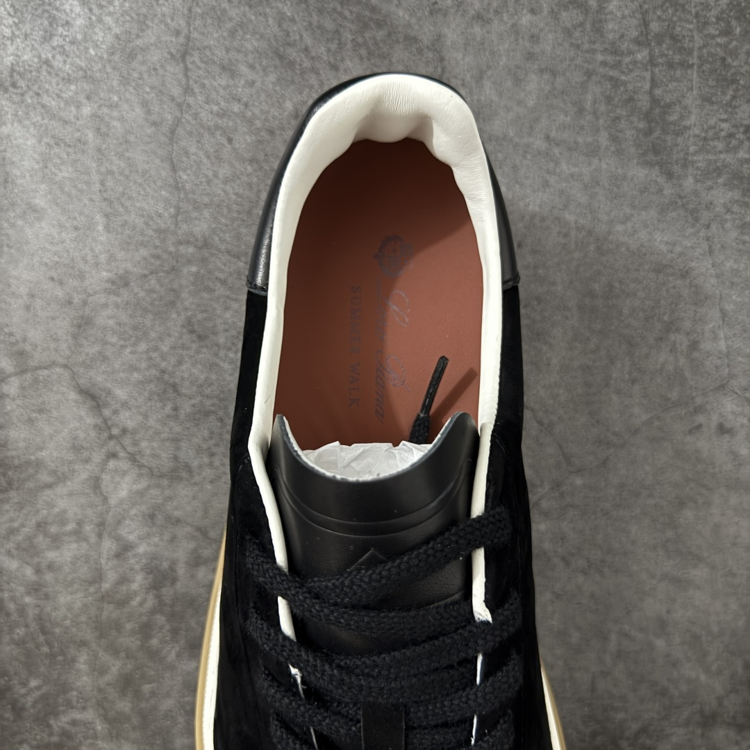 图片[8]-【莞产纯原】Loro Piana LP Tennis Walk Low 生活系列低帮复古百搭德训风休闲运动板鞋 意大利顶级奢侈品牌·诺悠翩雅 这款新款绒面革网球鞋采用超低帮设计 适合全年穿着 并具有防水性能 包边鞋底营造轻松迷人的色彩组合 将功能性与低调个性风格和谐融合 打造都市着装的理想鞋履选择 鞋跟处饰以Kummel色嵌片 柔软小牛皮鞋舌 压印LP徽标 棉质鞋带材质 鞋面：牛剖层绒面革 鞋底：橡胶 衬里：牛皮革 尺码： 39 40 41 42 43 44 45-选品中心