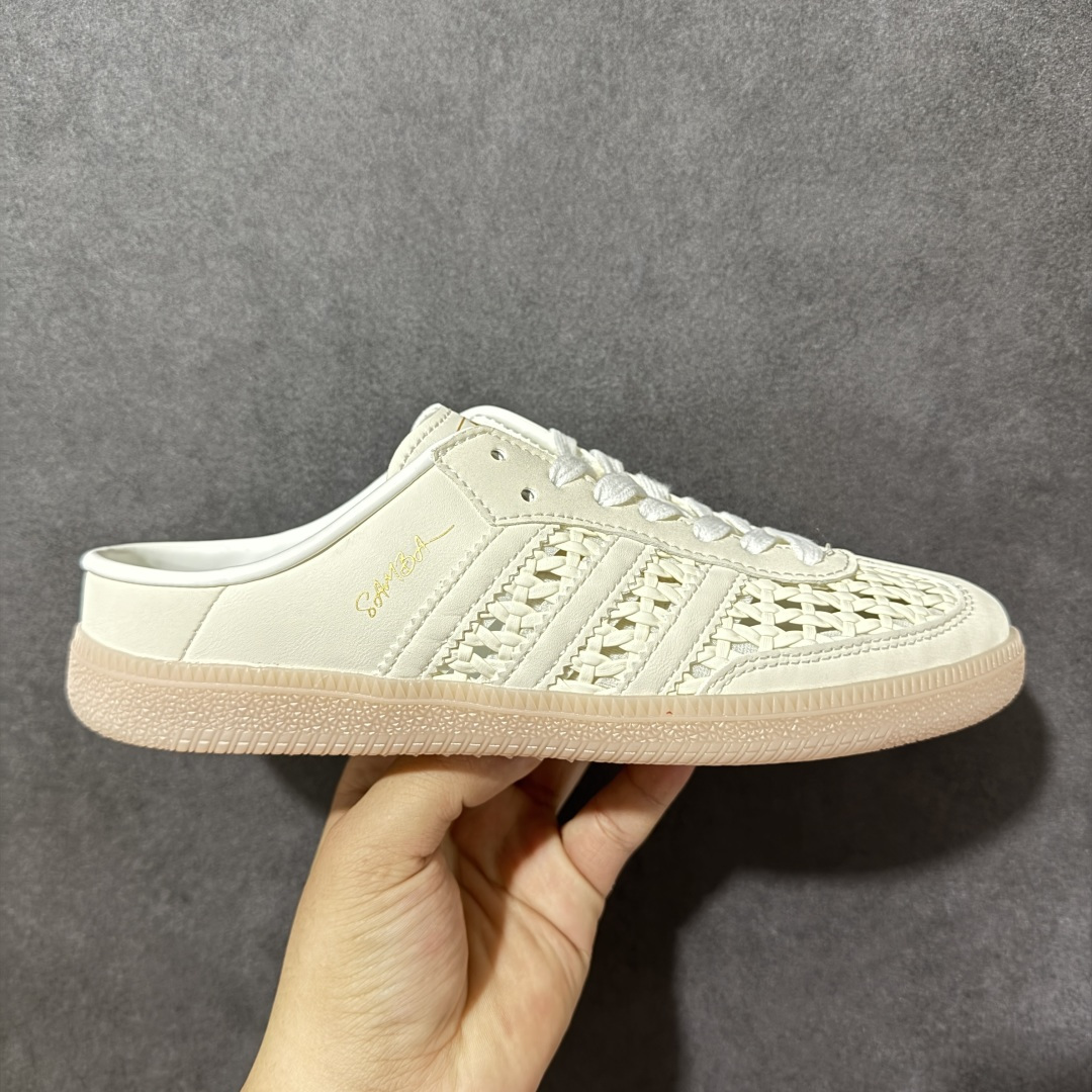 【公司级】Adidas Originals Samba OG Mule 102桑巴舞系列 阿迪达斯 三叶草 低帮休闲拖鞋 货号： KH7719 尺码： 35.5 36 36.5 37 38 38.5 39 40 40.5 41 42 42.5 43 44 45-选品中心