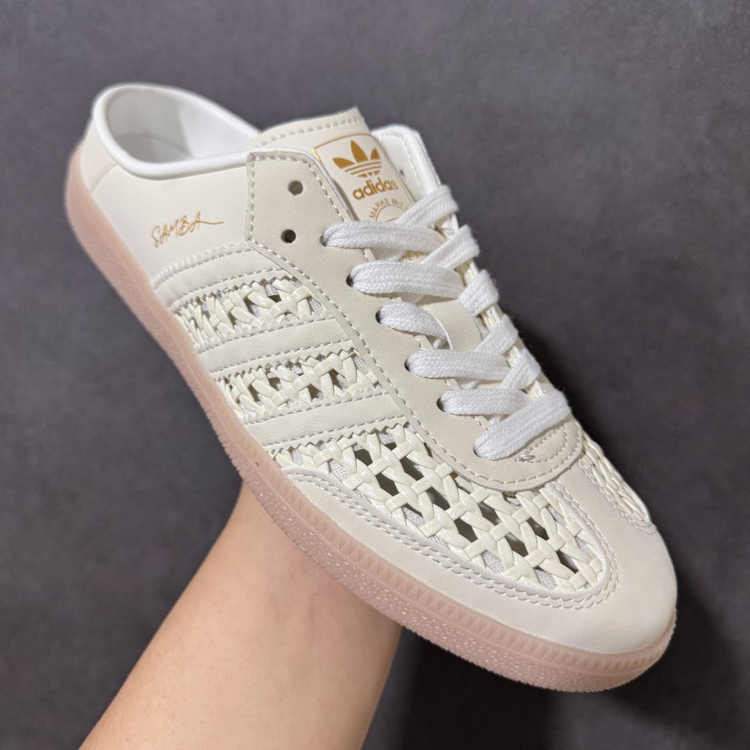 图片[3]-【公司级】Adidas Originals Samba OG Mule 102桑巴舞系列 阿迪达斯 三叶草 低帮休闲拖鞋 货号： KH7719 尺码： 35.5 36 36.5 37 38 38.5 39 40 40.5 41 42 42.5 43 44 45-选品中心