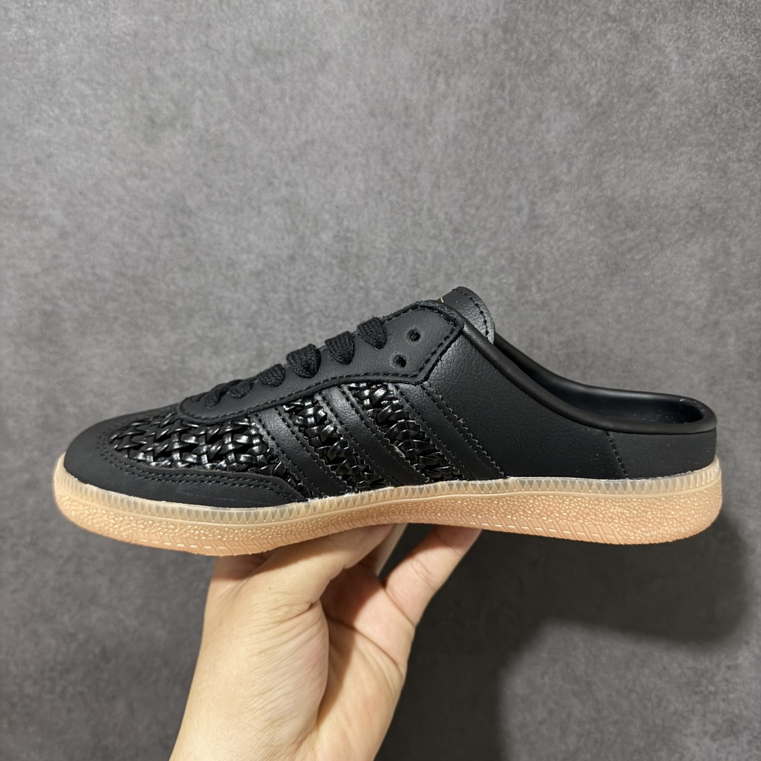 图片[2]-【公司级】Adidas Originals Samba OG Mule 102桑巴舞系列 阿迪达斯 三叶草 低帮休闲拖鞋 货号： KH7718 尺码： 35.5 36 36.5 37 38 38.5 39 40 40.5 41 42 42.5 43 44 45-选品中心
