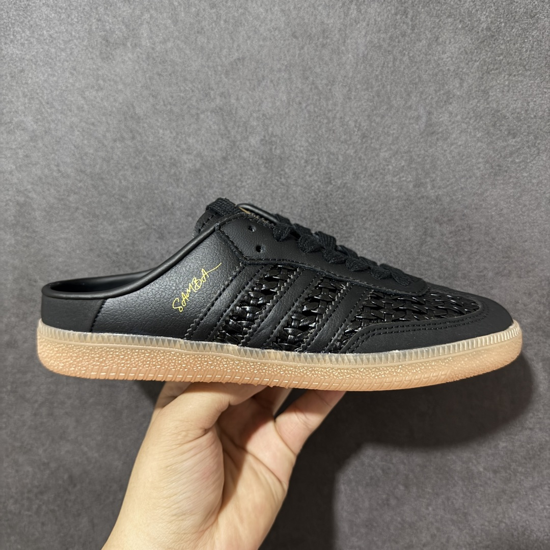 【公司级】Adidas Originals Samba OG Mule 102桑巴舞系列 阿迪达斯 三叶草 低帮休闲拖鞋 货号: KH7718 尺码: 35.5 36 36.5 37 38 38.5 39 40 40.5 41 42 42.5 43 44 45-选品中心