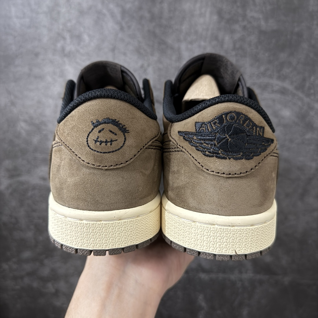 图片[4]-【KZ纯原】Travis Scott x Air Jordan AJ1 Low OG SP TS联名倒钩低帮棕黑 DM7866-203 原材料软头层皮料 国内一线头部知名大厂出品 高端外贸零售专供品质 版型细节完美 原鞋原楦头纸板开发 原厂防尘纸 极致一眼正品既视感 尺码：36-47.5-选品中心