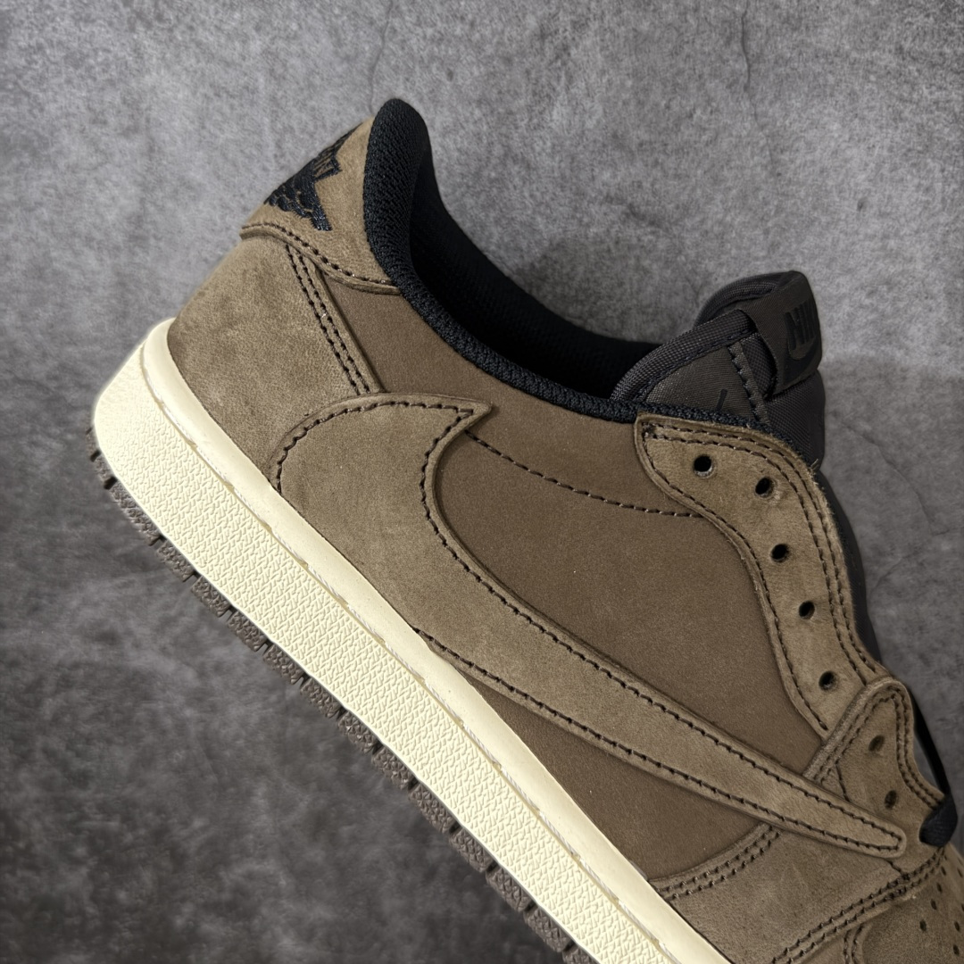 图片[7]-【KZ纯原】Travis Scott x Air Jordan AJ1 Low OG SP TS联名倒钩低帮棕黑 DM7866-203 原材料软头层皮料 国内一线头部知名大厂出品 高端外贸零售专供品质 版型细节完美 原鞋原楦头纸板开发 原厂防尘纸 极致一眼正品既视感 尺码：36-47.5-选品中心