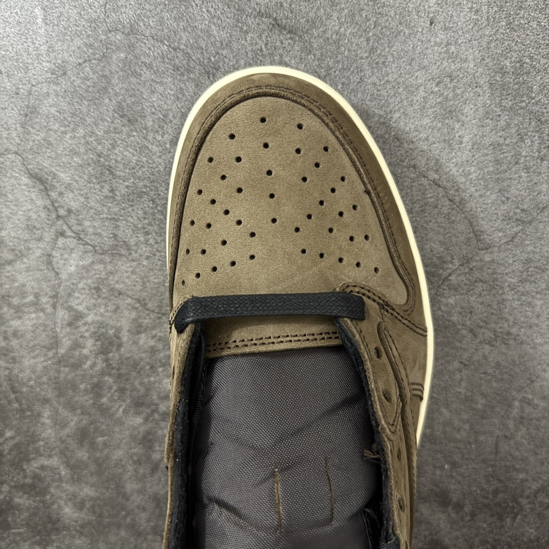 图片[5]-【KZ纯原】Travis Scott x Air Jordan AJ1 Low OG SP TS联名倒钩低帮棕黑 DM7866-203 原材料软头层皮料 国内一线头部知名大厂出品 高端外贸零售专供品质 版型细节完美 原鞋原楦头纸板开发 原厂防尘纸 极致一眼正品既视感 尺码：36-47.5-选品中心