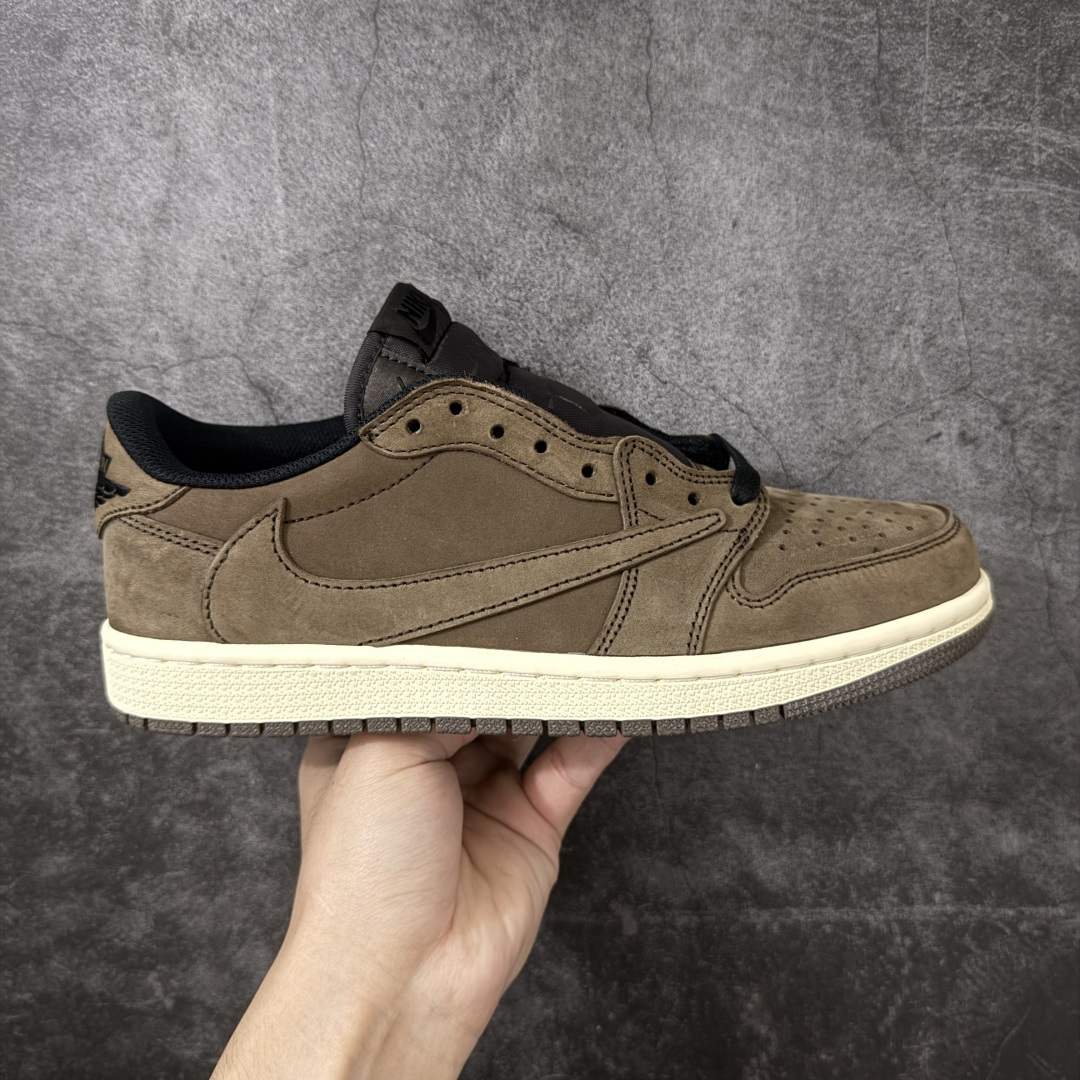 【KZ纯原】Travis Scott x Air Jordan AJ1 Low OG SP TS联名倒钩低帮棕黑 DM7866-203 原材料软头层皮料 国内一线头部知名大厂出品 高端外贸零售专供品质 版型细节完美 原鞋原楦头纸板开发 原厂防尘纸 极致一眼正品既视感 尺码：36-47.5-选品中心
