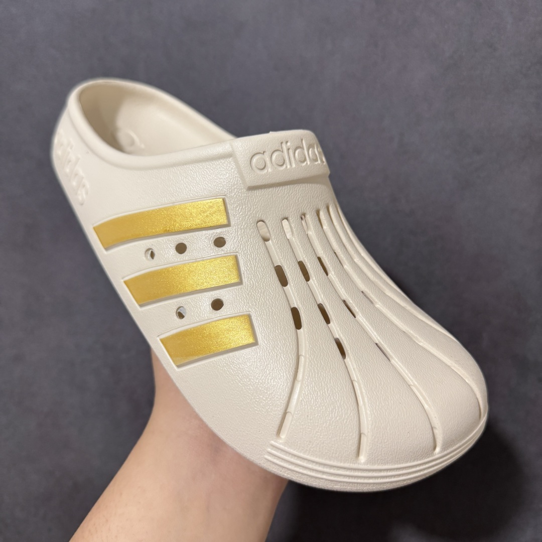 图片[3]-【纯原版】AD Adilette Clogs 外穿一体成型防滑运动拖鞋 JH9848 SEVENTEEN-Mingyu 金珉奎同款 香底秋冬潮拖 全网独家 巨资打造 一码 一模 VS原厂100%环保藻类3D材质 脚感超棉弹且柔软 原数据楦型工程力学开发 MD配比EVA泡棉式原色一体成形鞋模 正确原厂定制原标 1：1模处平整无毛边最高工艺修边处理 正确鞋盒细节 字体清晰 正确盒底字体颜色 硬度大小同步ZP 货号：GY1827 尺码：36.5 38 39 40.5 42 43 44.5 46-选品中心