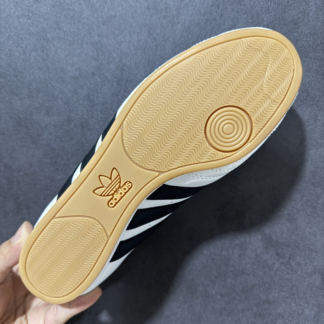 图片[9]-【G版】Jennie穿搭代言款，阿迪达斯Adidas Originals Taekwondo Lace Low”White Black“跆拳道系带系列低帮经典复古薄底休闲运动舒适训练慢跑鞋“皮革白黑生胶底 原楦原纸版开发，采用软质环保纤维革鞋面材质，中底嵌入EVA切片缓震，外置耐磨橡胶鞋底片 底越薄，越时髦！ 型号 JS1194 尺码：36 36.5 37 38 38.5 39 40 40.5 41 42 42.5 43 44 45-选品中心