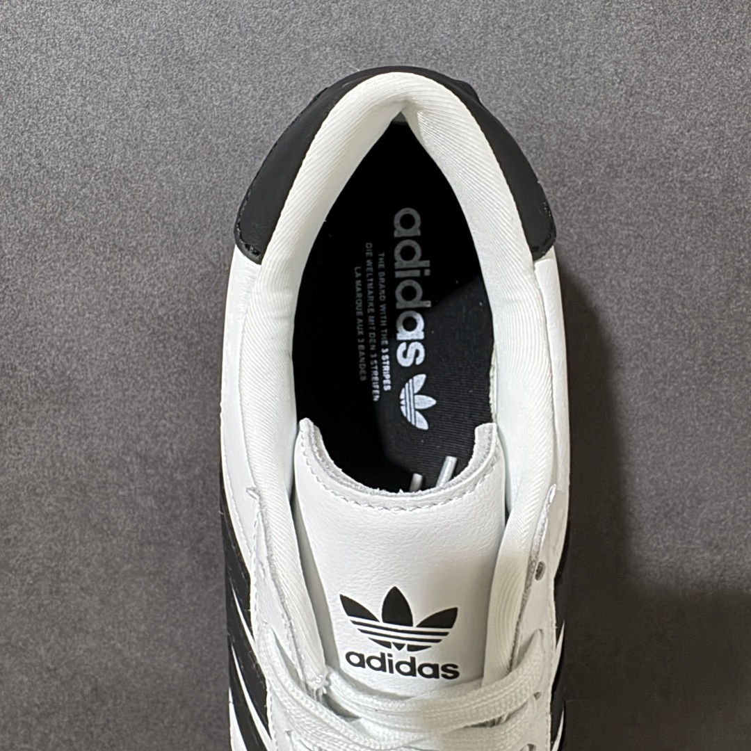 图片[6]-【G版】Jennie穿搭代言款，阿迪达斯Adidas Originals Taekwondo Lace Low”White Black“跆拳道系带系列低帮经典复古薄底休闲运动舒适训练慢跑鞋“皮革白黑生胶底 原楦原纸版开发，采用软质环保纤维革鞋面材质，中底嵌入EVA切片缓震，外置耐磨橡胶鞋底片 底越薄，越时髦！ 型号 JS1194 尺码：36 36.5 37 38 38.5 39 40 40.5 41 42 42.5 43 44 45-选品中心